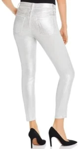 NWT J Brand Women’s ALANA High Rise Crop Skinny Pants Corduroy Coated sz 27 - Picture 1 of 10