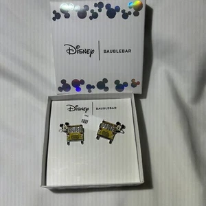 Disney X Baublebar Mickey Mouse With School Bus Earrings NEW! - Picture 1 of 4