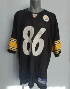 Pittsburgh Steelers #86 Ward Jersey Reebok Black Shirt Size XL NFL Football - Picture 1 of 11