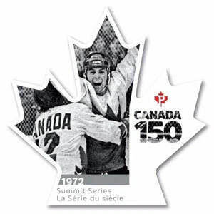 USSR-CANADA =HOCKEY SUMMIT SERIES 1972 = CANADA 150 = BK DIE CUT Stamp 2017 - Picture 1 of 1