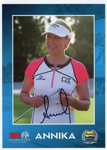 Annika Sorenstam Signed 3M Championship 5x7 Photo Card - LPGA Golfer Auto - Picture 1 of 2