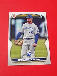 2023 Bowman Draft Paper Base BD-140 Carson Roccaforte - Kansas City Royals - Picture 1 of 3