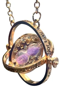 Set con 2 collane giratempo e 1 bracciale boccino d'oro ispirati a Harry Potter - Foto 1 di 3