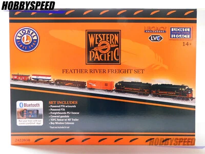 LIONEL WESTERN PACIFIC WP FEATHER RIVER LEGACY FREIGHT TRAIN SET O GAUGE 2422030 - Image 1 of 3