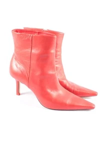 ZARA Botas bajas Mujeres Talla EU 39 rojo claro look efecto mojado - Imagen 1 de 5