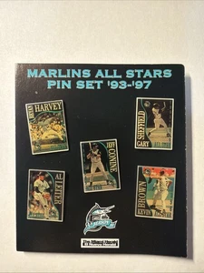 SET OF FIVE 1993-1997 FLORIDA MARLINS ALL STAR PIN SET LIMITED EDITION /25000 - Picture 1 of 2