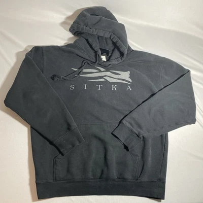 Sitka Men's Icon Hoodie  Sz Medium Logo Y2K  Black - Image 1 of 3