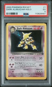 2000 Pokemon Rocket Dark Alakazam #1 PSA 5 - Bild 1 von 2