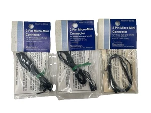 Ho Scale Parts Miniatronics Corp 50-001-02 2 Pin Micro Mini Connector Lot Of 3 - Foto 1 di 8