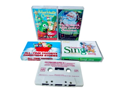 Vintage 90's Classic Childrens Christmas Stories & Sing Along 5 Cassettes Tapes - Image 1 of 4