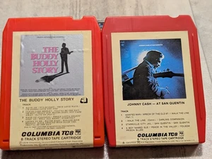The Buddy Holly Story And Johnny Cash At San Quentin 8-tracks - Picture 1 of 6