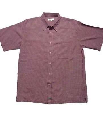 Vintage Eighty Eight Shirt Mens Sz L Red Check Classic Button Down Short Sleeve - Image 1 of 4