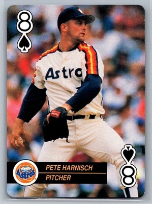 1992 US Playing Card #8 Spades Pete Harnisch Houston Astros - Image 1 of 2