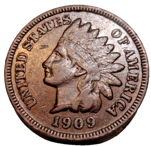 1909 AU-Unc Full Liberty Indian Head Great details Low shipping Very Nice - Picture 1 of 4