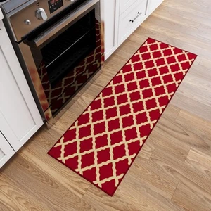 Ottomanson Ottohome Collection Elegant Trellis Non-Slip Rubberback 2x5 Rug - Picture 1 of 9