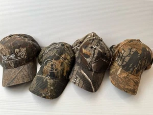 Lot of 4 Camo Hunting Hats Ranger, K Product, Eck Supply, Enviro Vac EUC - Picture 1 of 8