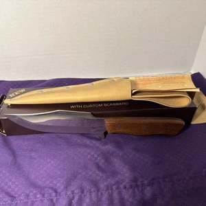 MX-2 Maxam  Hunting Knife 420 Stainless New Old Stock Japan 6” Blade 11” Total - Picture 1 of 8