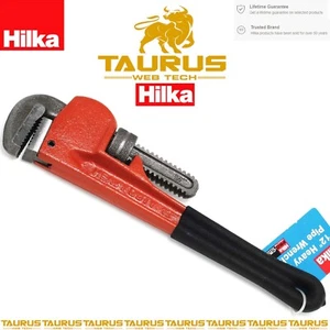12" HILKA 300mm Heavy Duty Pipe Wrench Malleable Steel DIY Soft Touch Handles UK - Picture 1 of 3