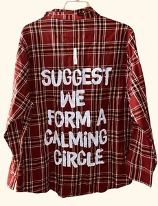 NWT Cakeworthy Disney Hocus Pocus Flannel Shirt Rust Plaid 2XL Mary - Picture 1 of 5
