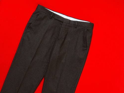 MAISON MARGIELA abito uomo marrone misto lana a quadri taglia 52 XL 34 flanella