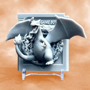 3d Gameboy Cartridge Pokémon Red Charizard - Unique Fan Art Display - Bild 1 von 7