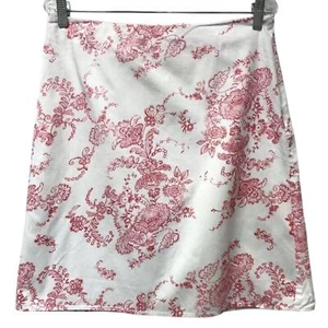 Clio Skirt Womens 10 White Red - Picture 1 of 7