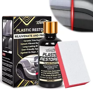 Plastic Restorer for Cars, Reliable Back to Black Trim Restore, Ceramic Trim Coa - Picture 1 of 7