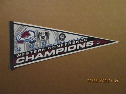 NHL Colorado Avalanche Vintage 2001 Western Conference Champions Pennant #2 Cover