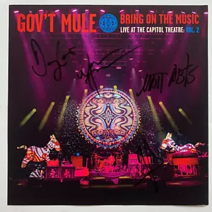 Gov't Mule autographed print Live Capital Theatre album cover signed x4 TAS coa - Bild 1 von 3