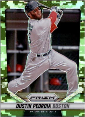 2014 Panini Prizm Prizms Camo #69 Dustin Pedroia - NM-MT - Image 1 of 2
