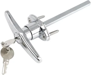 Garage Door T-Handle Lock, Universal Hardware Garage Locking with 2 Keys, 1 Pa - Picture 1 of 6