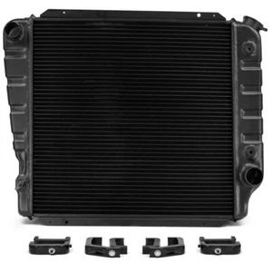 ACP Maxcore OE-Style Aluminum Radiator 3-Row BLACK V8 1966-1977 Bronco - Bild 1 von 5