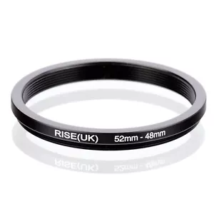 RISE(UK) 52mm-48mm 52-48 mm 52 to 48 Step down Ring Filter Adapter black - Picture 1 of 3