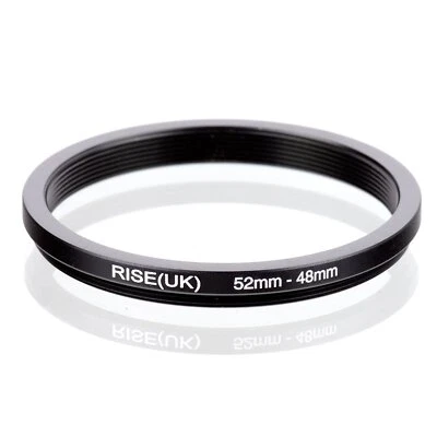 RISE(UK) 52mm-48mm 52-48 mm 52 to 48 Step down Ring Filter Adapter black - Image 1 of 3