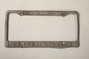 Marco de matrícula Auburn California (E4R) Johnson concesionario coche camión vehículo - Imagen 1 de 7