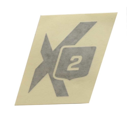 MasterCraft Boat Decal 7550205 X2 Silver 2 1/2 x 4 3/8 Inch Sticker