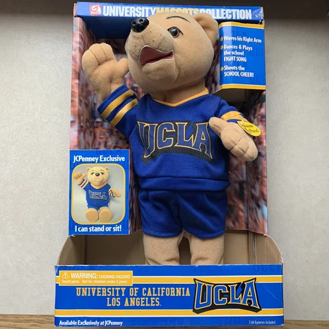 Vtg JC Penney UCLA Bear University Mascots Collection Moves Makes Noise NEW RARE Cover