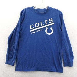 Indianapolis Colts Shirt Boys XL Blue Long Sleeve NFL Football Sports Tee Casual - Picture 1 of 12