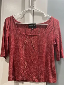 Tanoa Polynesian Crop Top Blouse M - Picture 1 of 8