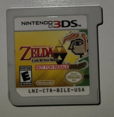 3DS Zelda Link Between Worlds Not For Resale Store Demo Game Only  - Image 1 of 2