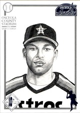 1994 Osceola Astros Anniversary Team Issue #28 Lou Frazier - NM Baseball Card