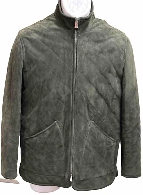 $4500 Isaia Quilted Jacket, - Image 1 of 4