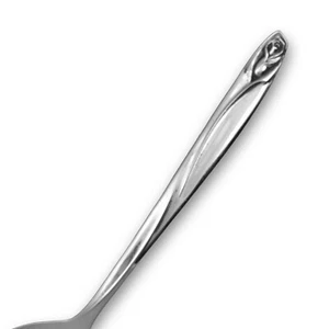 International Deep Silver Anniversary Rose Cold Meat Fork Silver Plated Vintage - Picture 1 of 3