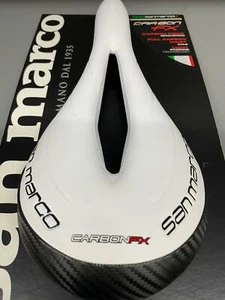 Selle San Marco Saddle Zoncolan Carbon Fx Arrowhead (Pce) White/Black - Picture 1 of 6