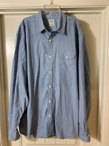 Lucky Brand Long Sleeve Shirt XL Blue Cotton Button Up - Picture 1 of 8