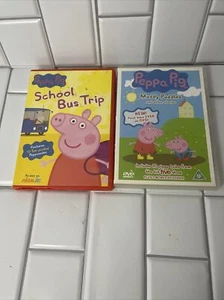 Peppa Pig DVD Bundle School Bus Trip + Muddy Puddles Bonus Episodes + Peppasodes - Picture 1 of 5