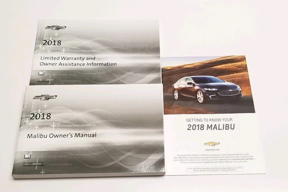 Chevrolet Malibu 2018 sedán manual del propietario guía del usuario L LS LT Premier 2,0 1,5 1,8 Foto 1 de 1