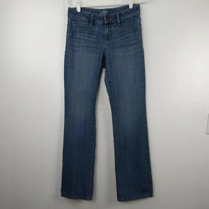 Ann Taylor LOFT Jeans Women's Size 0 Curvy Bootcut W28 L32 Blue Denim - Picture 1 of 11