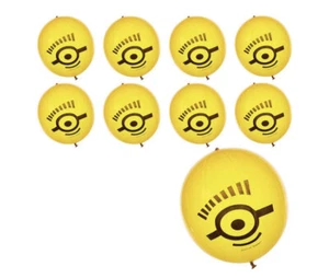 (6ct) Despicable Me Minions Birthday Latex Punching Balloons Party Supplies 15” - Picture 1 of 1