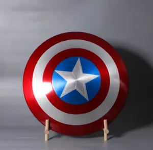 US Ship! Marvel Captain America Shield Aluminium Alloy 24in Shield Cosplay Props - Picture 1 of 18